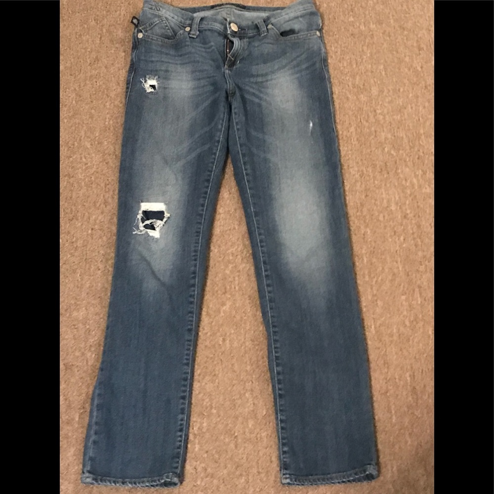 Destroyed Rock and Republic jeans size 10